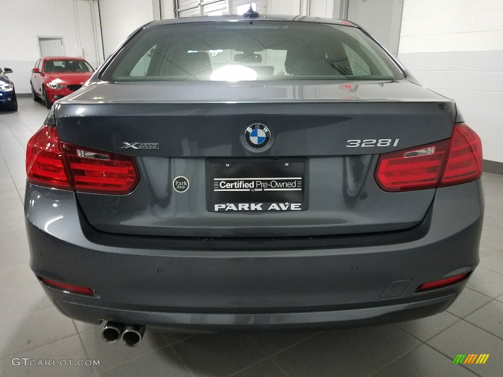 2015 3 Series 328i xDrive Sedan - Mineral Grey Metallic / Black photo #4