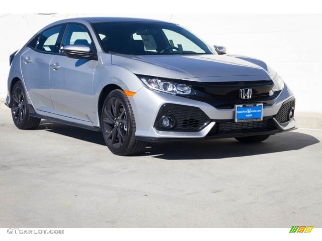 2018 Lunar Silver Metallic Honda Civic Sport Hatchback