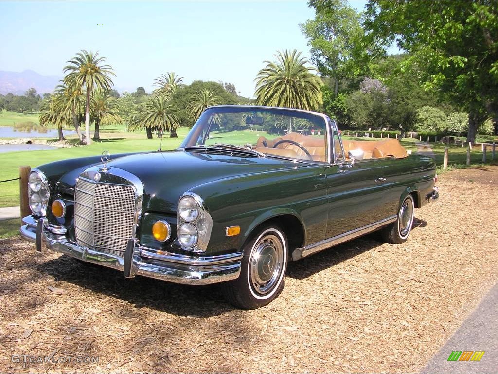 1969 S Class 280SE Cabriolet - Green / Palomino photo #6