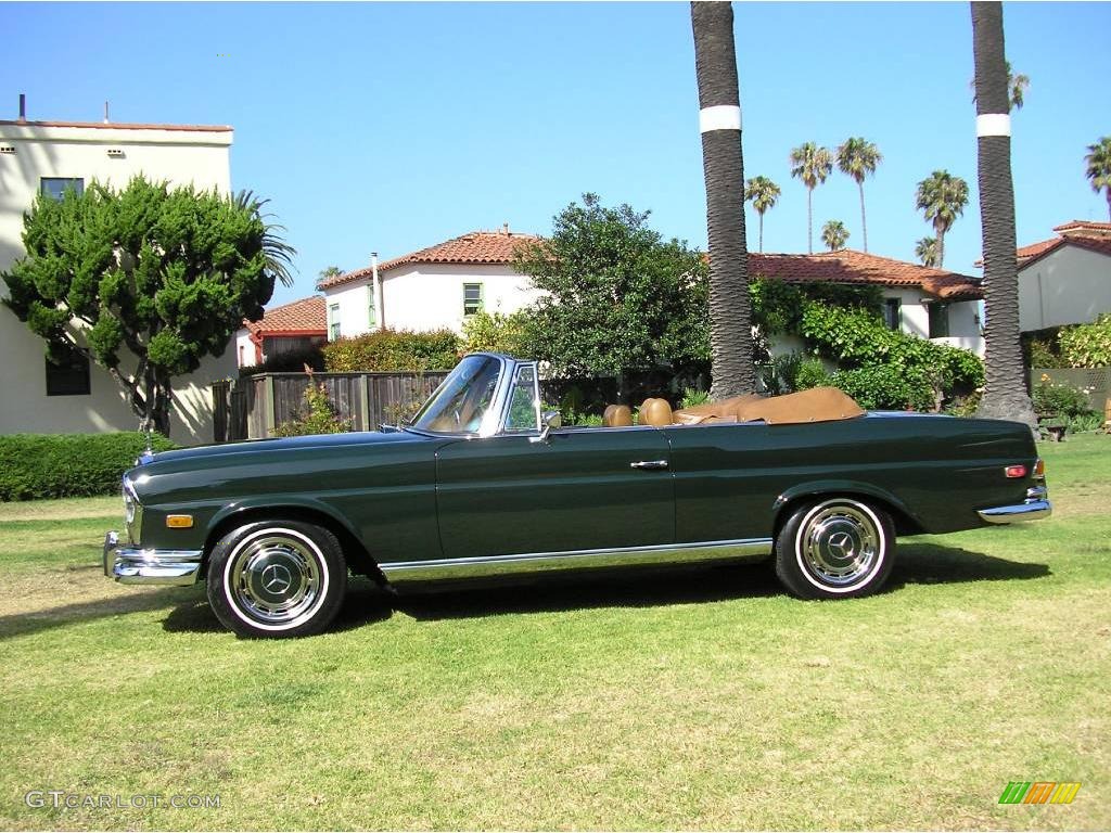 1969 S Class 280SE Cabriolet - Green / Palomino photo #13