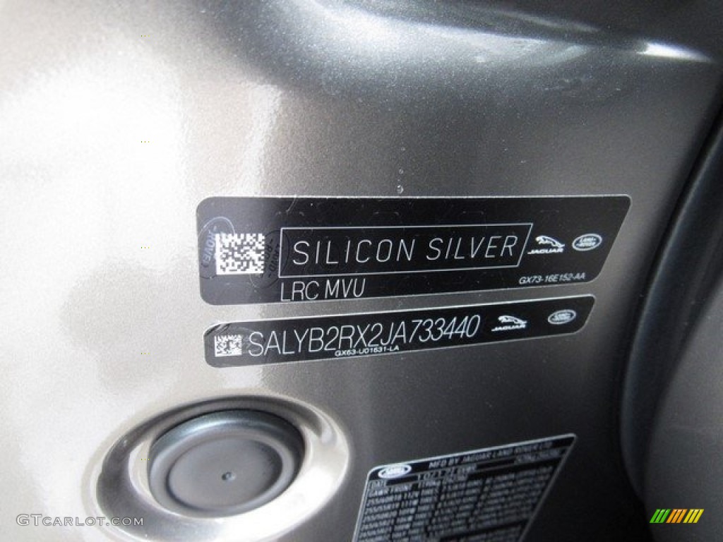 2018 Range Rover Velar S - Silicon Silver Metallic / Ebony photo #39