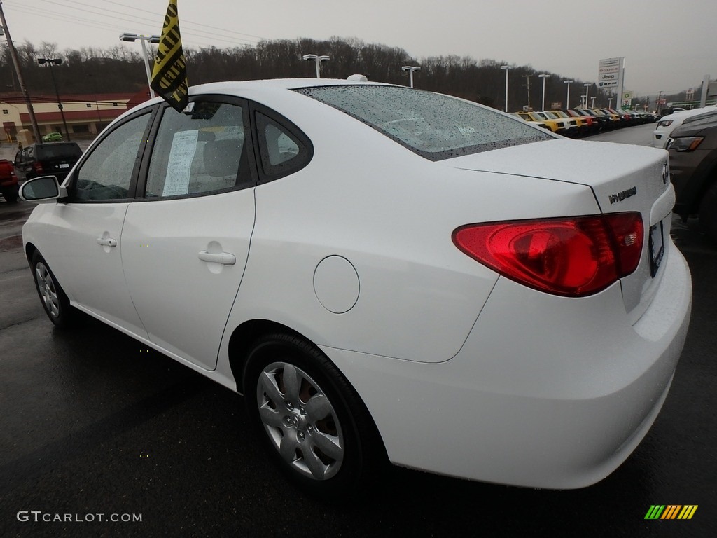 2007 Elantra GLS Sedan - Captiva White / Gray photo #3