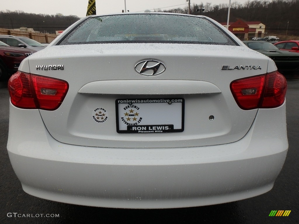 2007 Elantra GLS Sedan - Captiva White / Gray photo #4