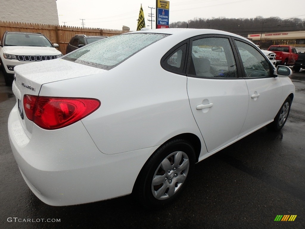 2007 Elantra GLS Sedan - Captiva White / Gray photo #5