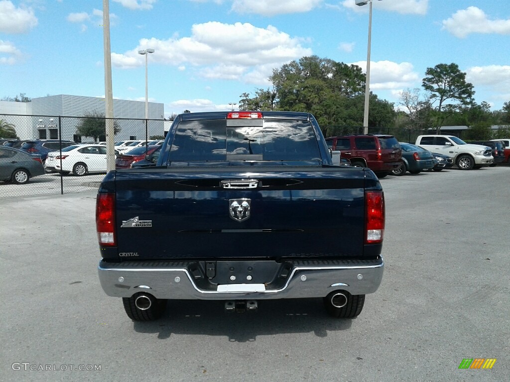 2018 1500 Big Horn Crew Cab - True Blue Pearl / Black/Diesel Gray photo #5