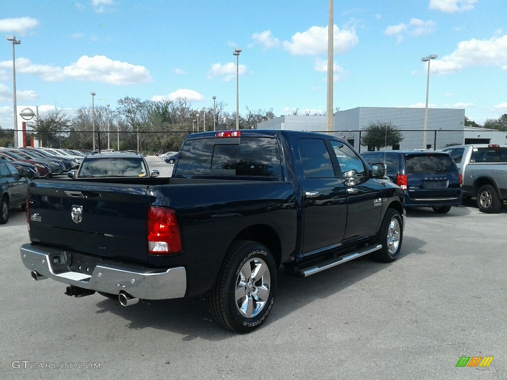 2018 1500 Big Horn Crew Cab - True Blue Pearl / Black/Diesel Gray photo #6