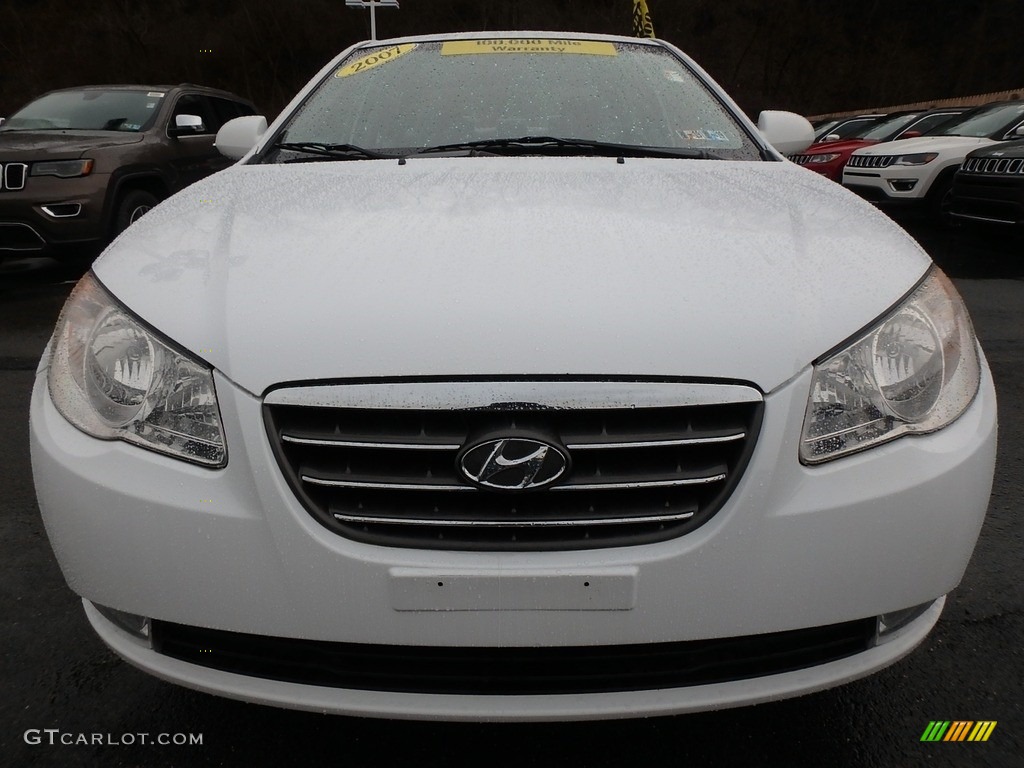 2007 Elantra GLS Sedan - Captiva White / Gray photo #8