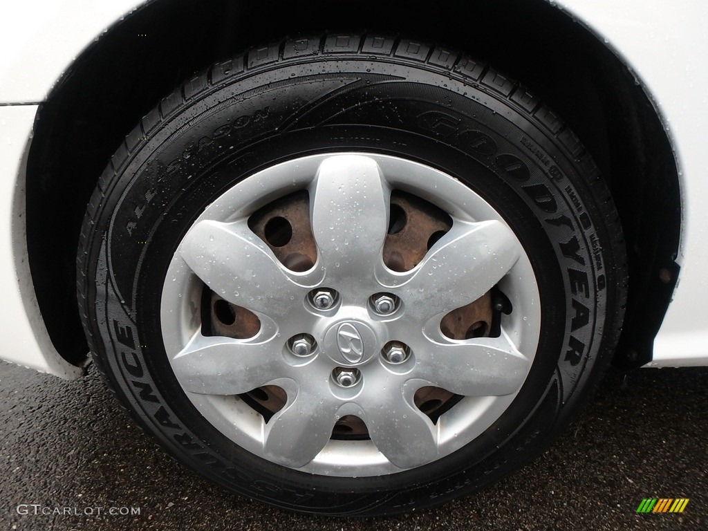 2007 Elantra GLS Sedan - Captiva White / Gray photo #9