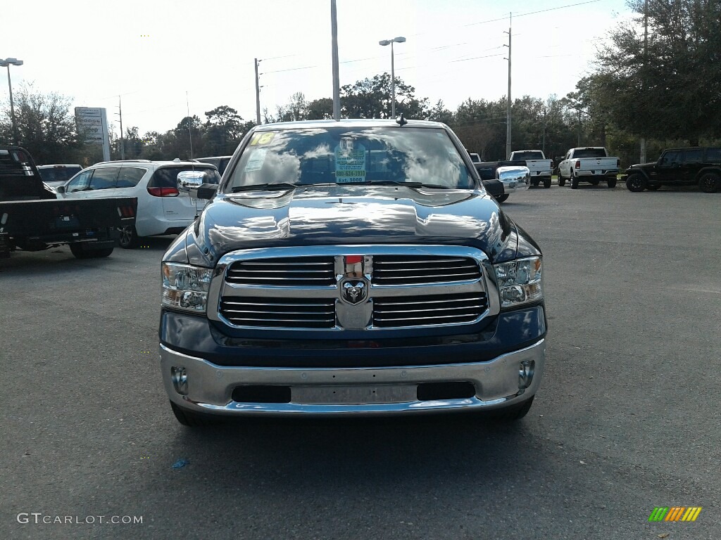 2018 1500 Big Horn Crew Cab - True Blue Pearl / Black/Diesel Gray photo #9