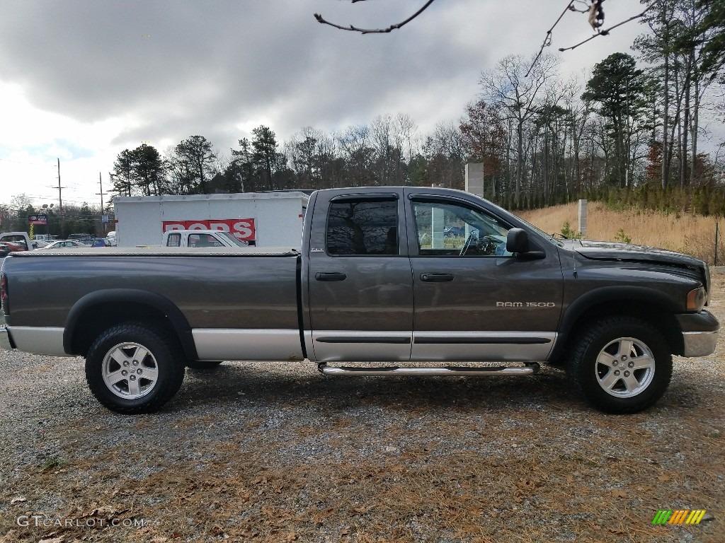 2002 Ram 1500 SLT Quad Cab 4x4 - Graphite Metallic / Dark Slate Gray photo #6