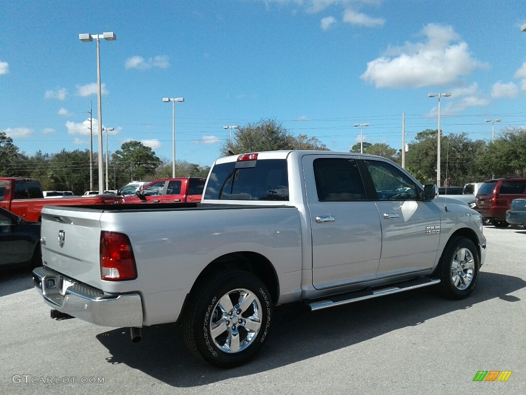 2018 1500 Big Horn Crew Cab - Bright Silver Metallic / Black/Diesel Gray photo #5