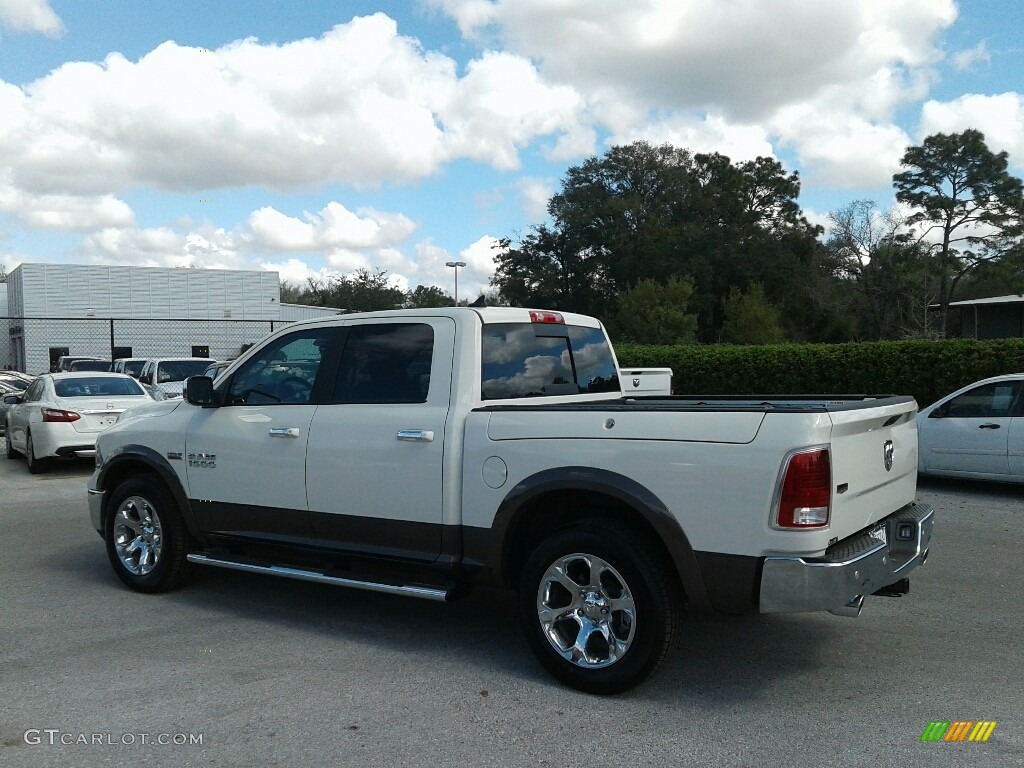 2018 1500 Laramie Crew Cab - Pearl White / Black photo #2