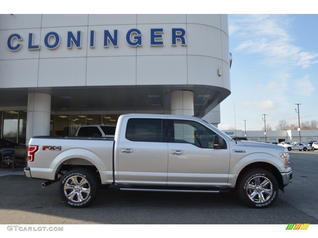 2018 F150 XLT SuperCrew 4x4 - Ingot Silver / Light Camel photo #2
