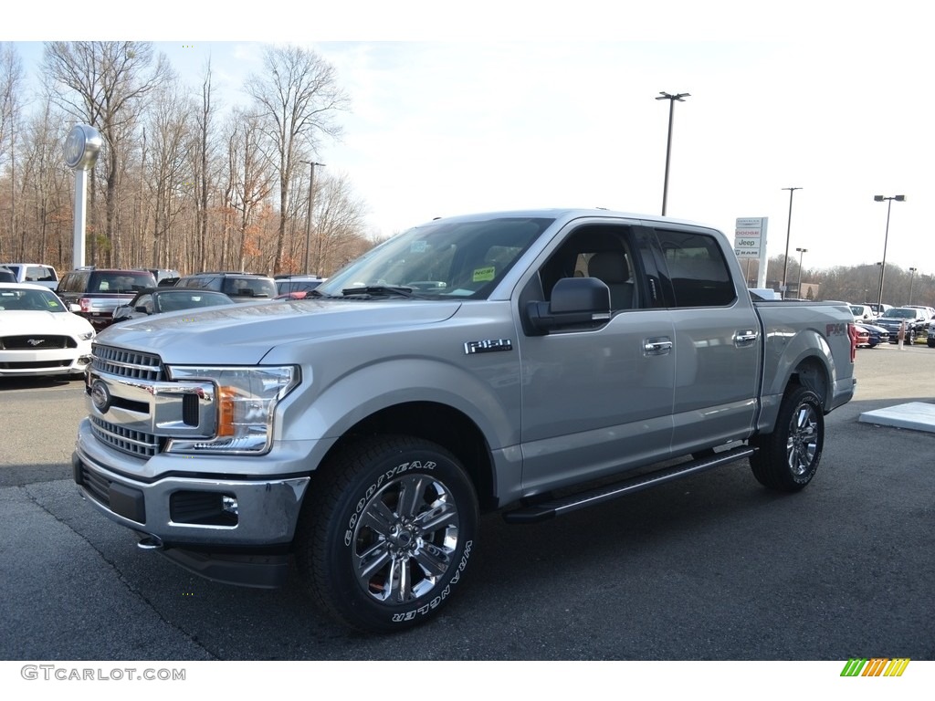 2018 F150 XLT SuperCrew 4x4 - Ingot Silver / Light Camel photo #3