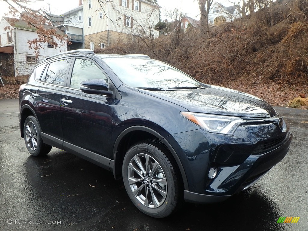 2018 RAV4 Limited AWD - Electric Storm Blue / Black photo #1