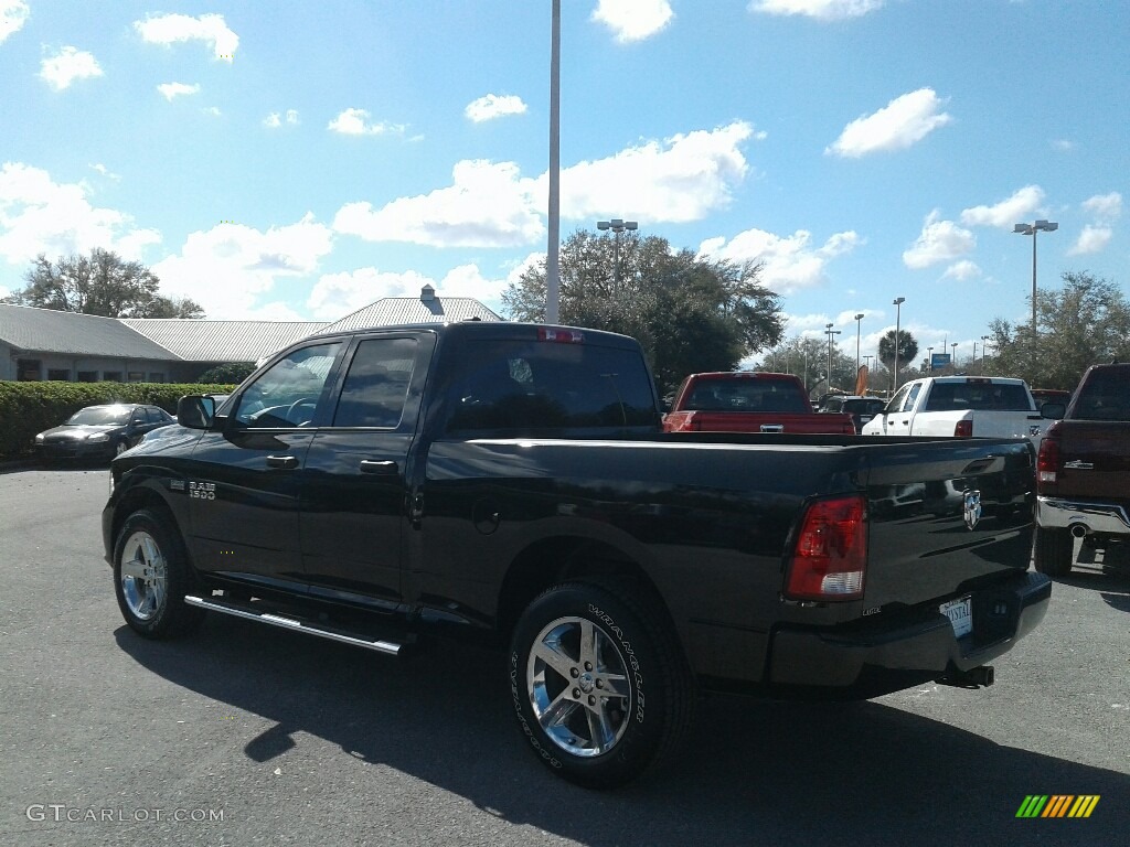 2018 1500 Express Quad Cab - Brilliant Black Crystal Pearl / Black/Diesel Gray photo #3