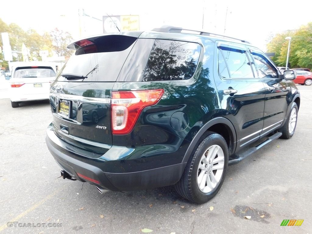 2013 Explorer XLT 4WD - Green Gem Metallic / Medium Light Stone photo #5