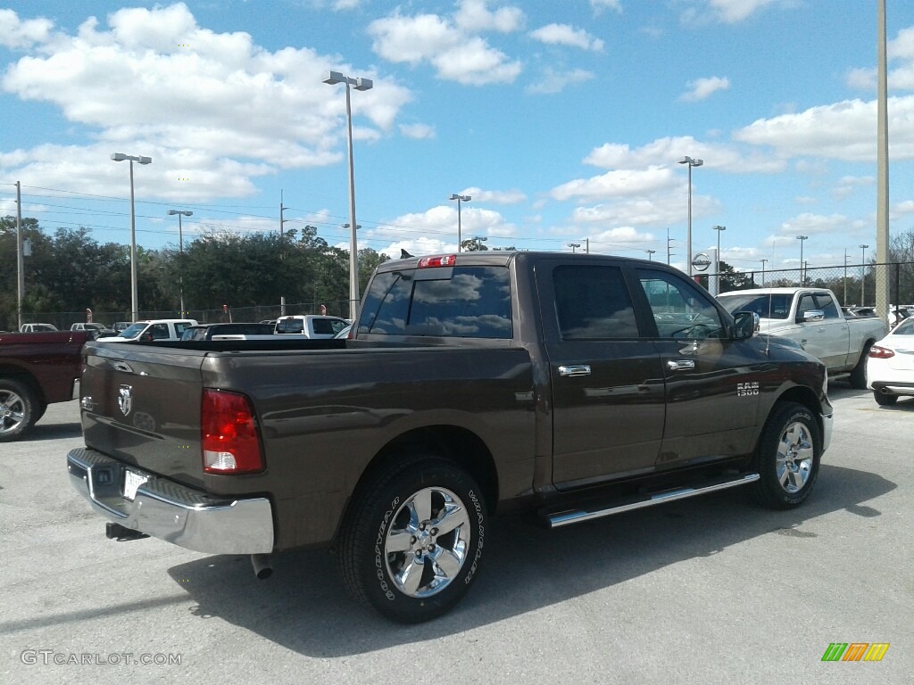 2018 1500 Big Horn Crew Cab - Walnut Brown Metallic / Black/Diesel Gray photo #5