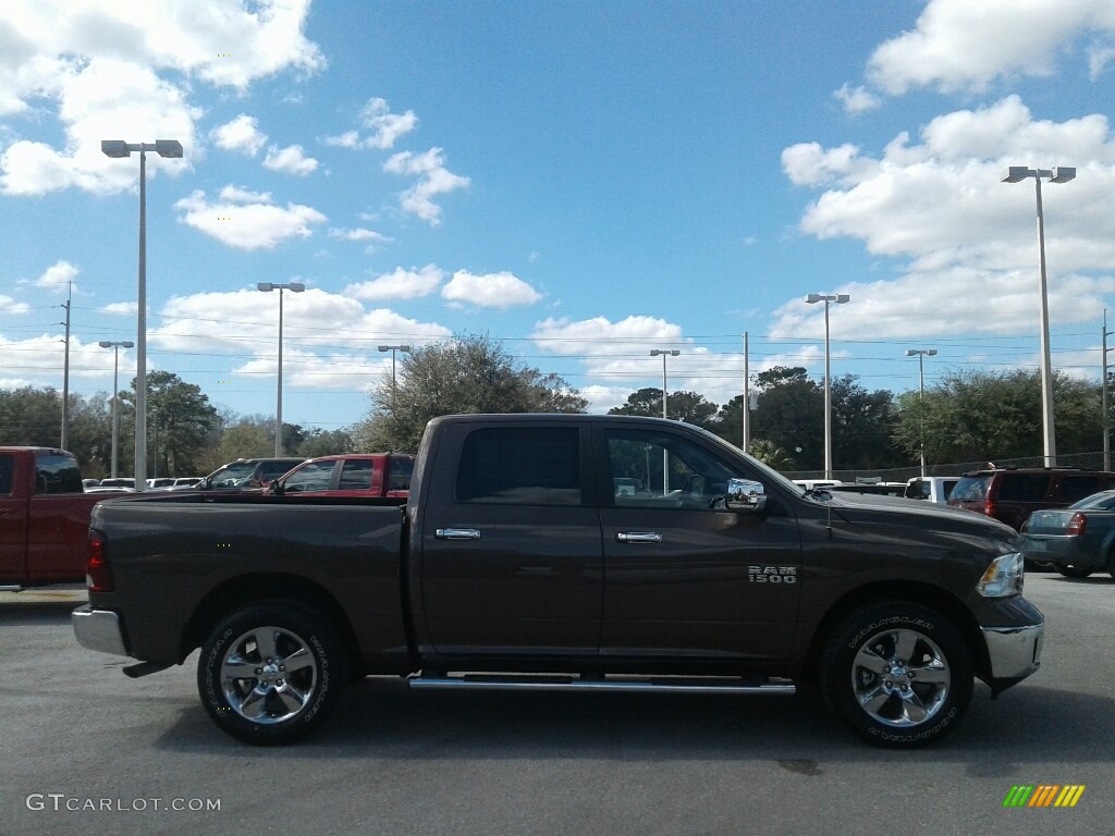 2018 1500 Big Horn Crew Cab - Walnut Brown Metallic / Black/Diesel Gray photo #6