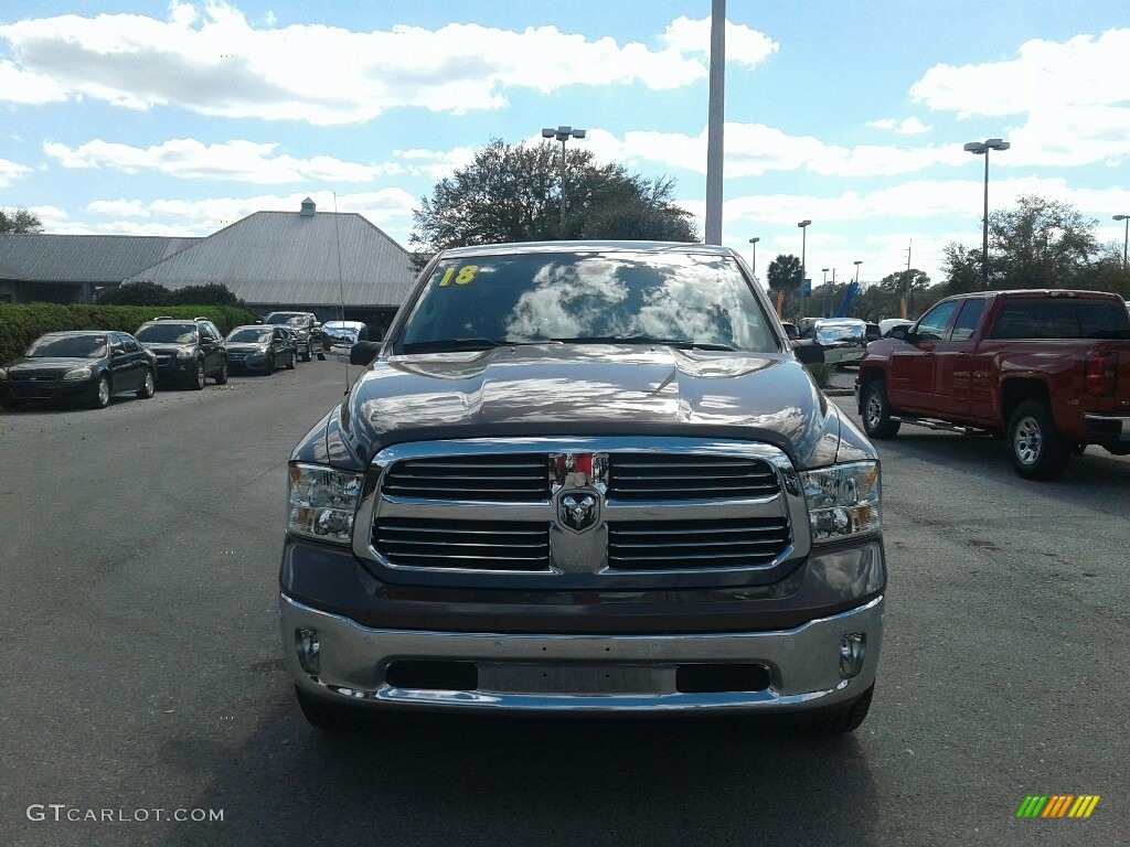 2018 1500 Big Horn Crew Cab - Walnut Brown Metallic / Black/Diesel Gray photo #8