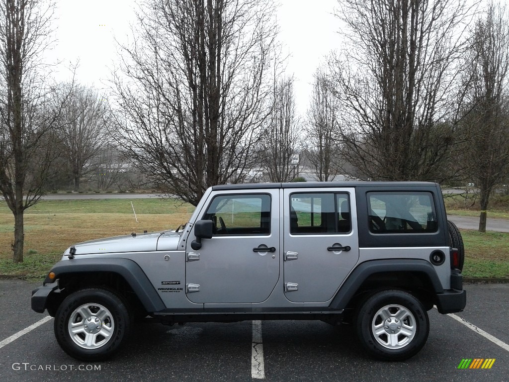 Billet Silver Metallic 2017 Jeep Wrangler Unlimited Sport 4x4 RHD Exterior Photo #125524922