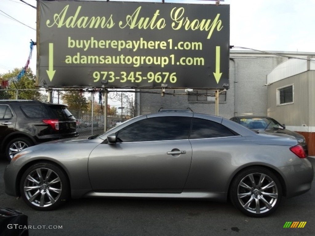 2009 G 37 S Sport Convertible - Platinum Graphite / Monaco Red photo #4