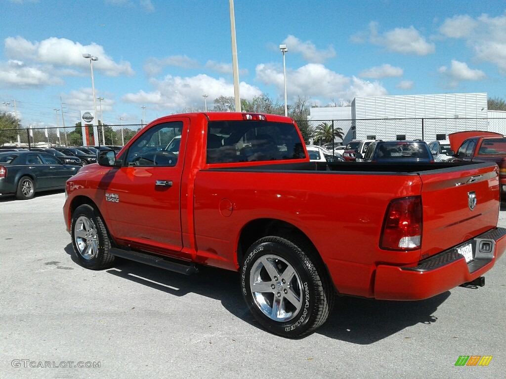 2018 1500 Express Regular Cab - Flame Red / Black/Diesel Gray photo #3