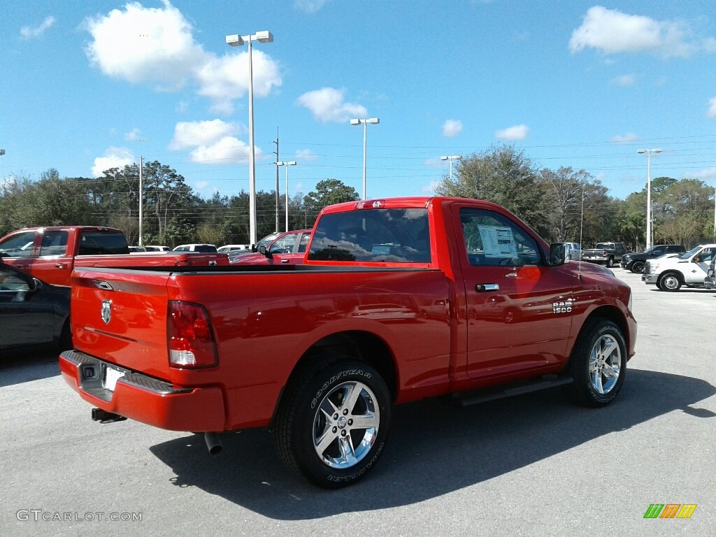 2018 1500 Express Regular Cab - Flame Red / Black/Diesel Gray photo #5