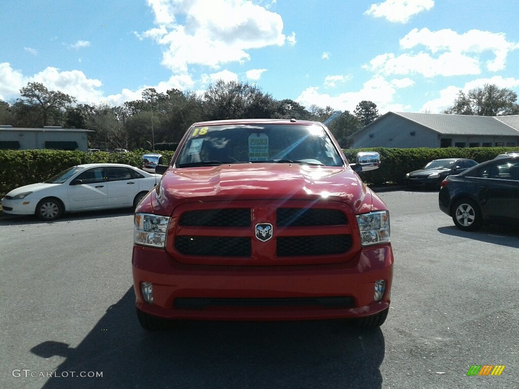 2018 1500 Express Regular Cab - Flame Red / Black/Diesel Gray photo #8