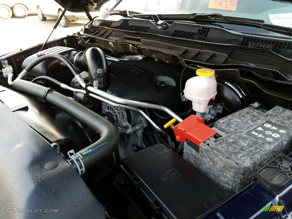 2017 1500 Big Horn Crew Cab 4x4 - True Blue Pearl / Black/Diesel Gray photo #35