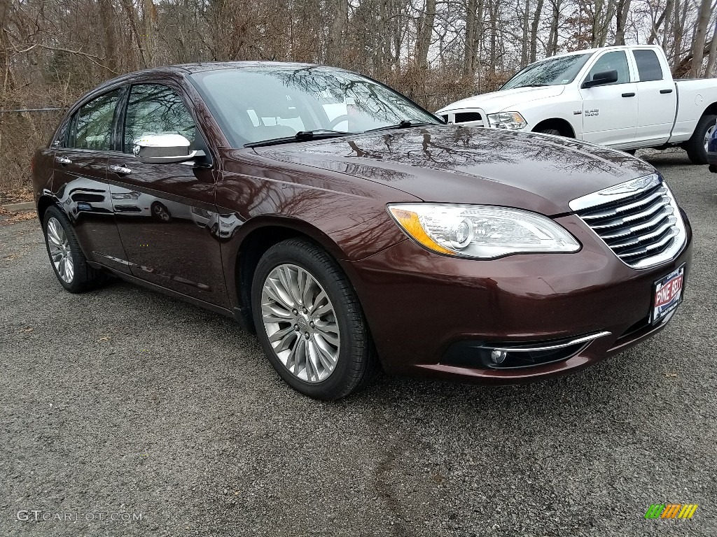 2012 200 Limited Sedan - Deep Auburn Pearl / Black/Light Frost photo #1