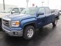 Stone Blue Metallic - Sierra 1500 SLE Double Cab 4x4 Photo No. 10