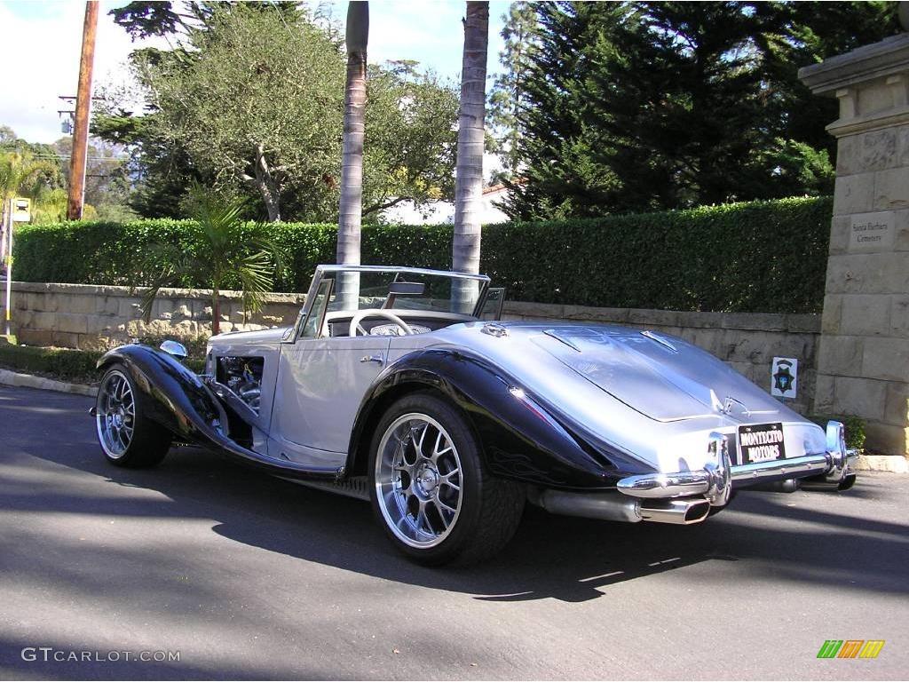 1936 500K Special Roadster Marlene Reproduction - Black/Silver / Grey photo #9