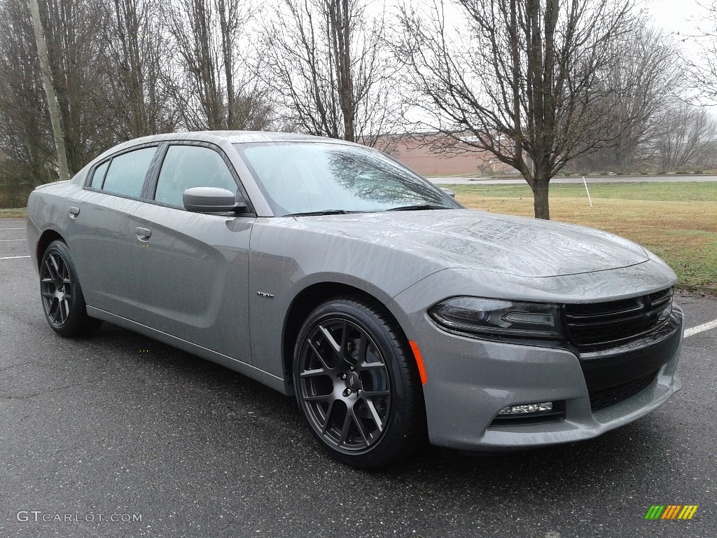 2018 Charger R/T - Destroyer Gray / Black photo #4