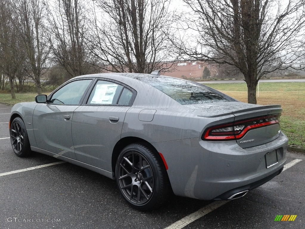 2018 Charger R/T - Destroyer Gray / Black photo #8