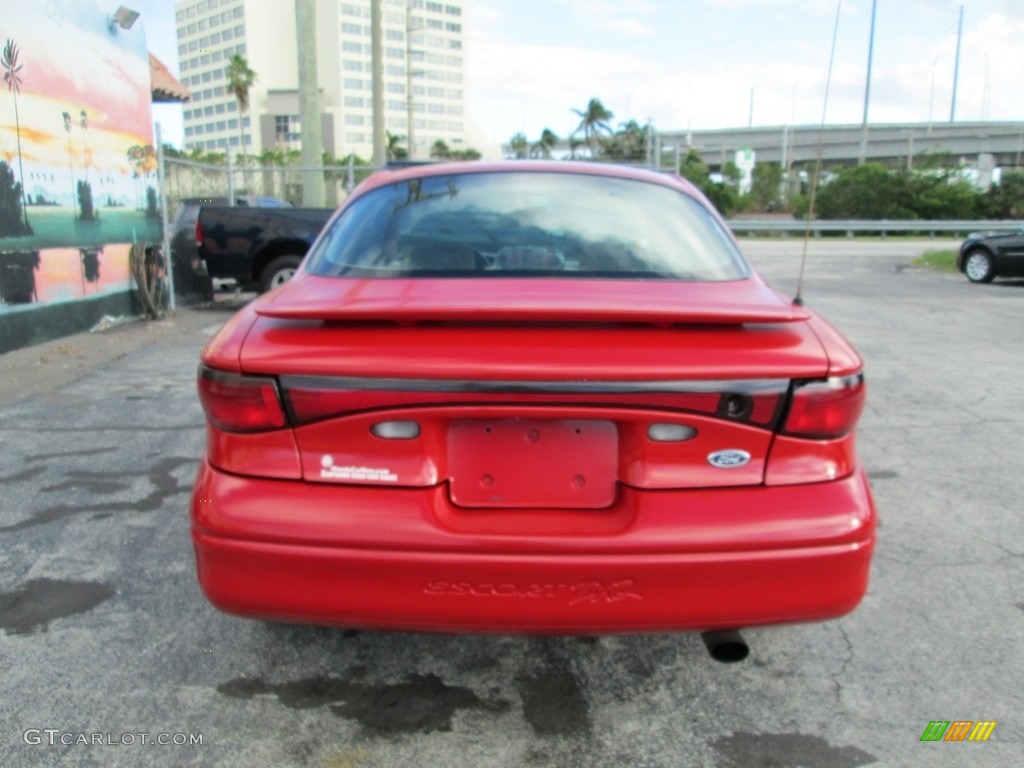 2002 Escort ZX2 Coupe - Bright Red / Medium Prairie Tan photo #7