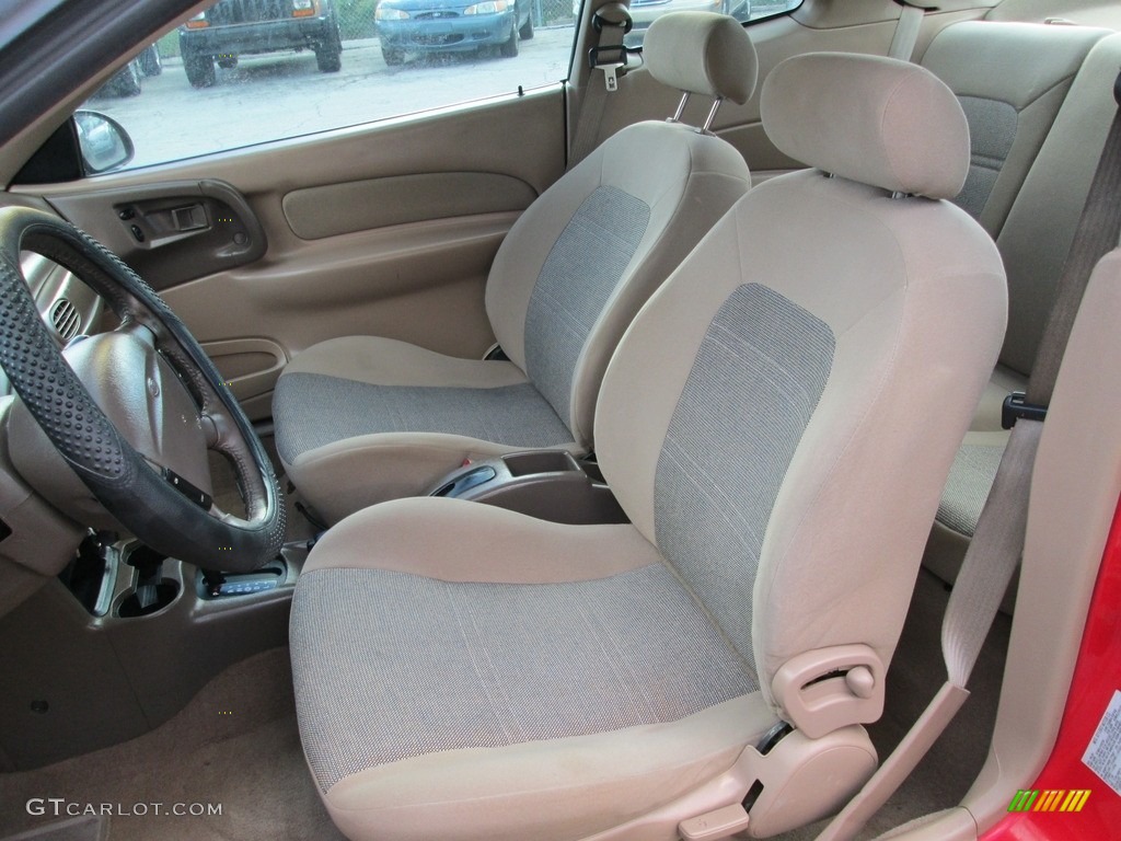 2002 Escort ZX2 Coupe - Bright Red / Medium Prairie Tan photo #11