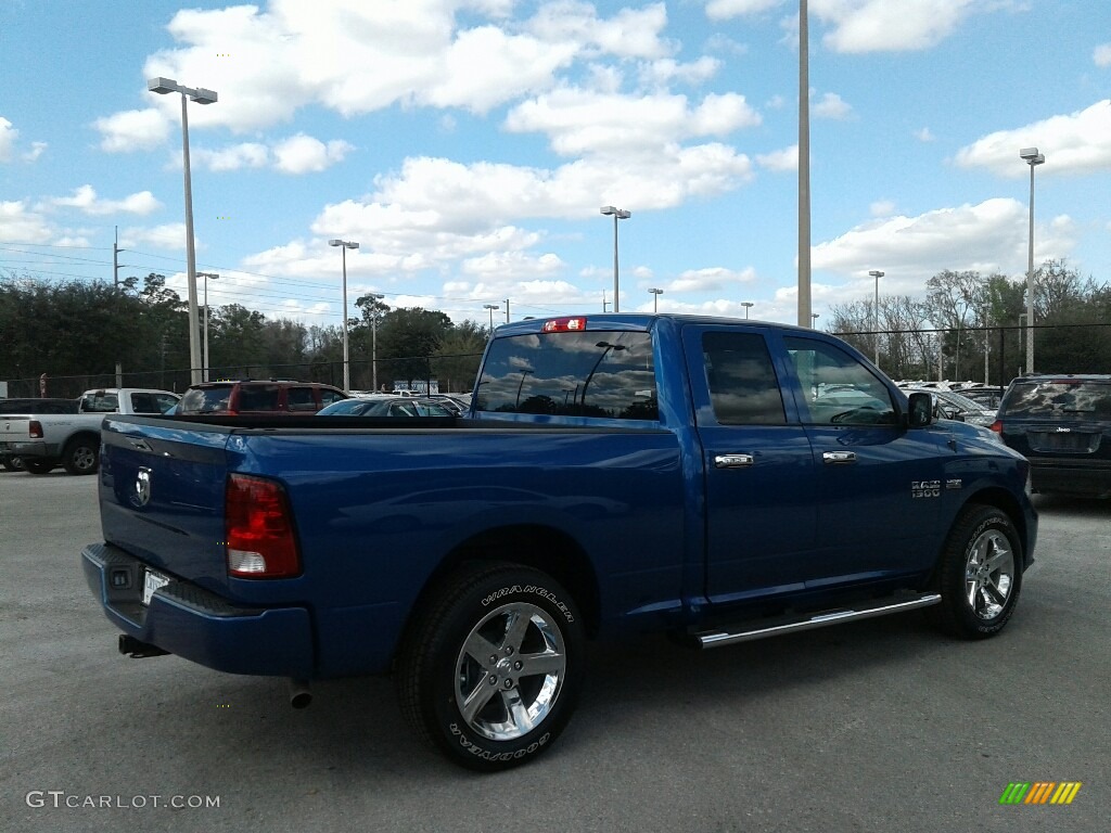 2018 1500 Express Quad Cab - Blue Streak Pearl / Black/Diesel Gray photo #5