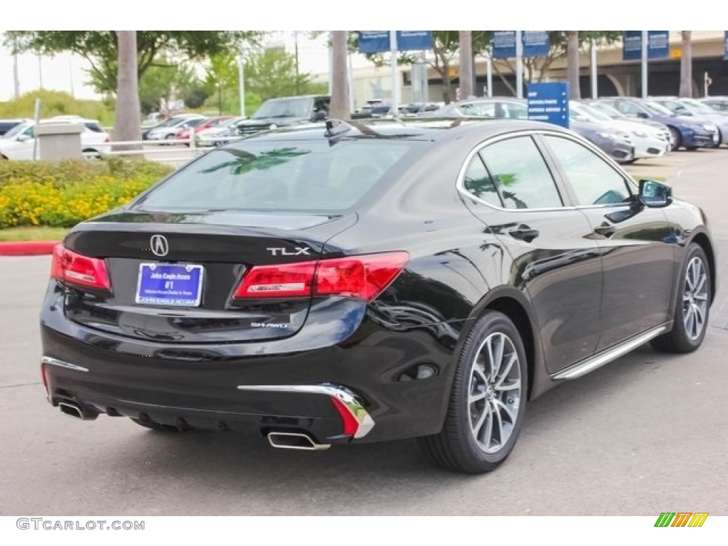 2018 TLX V6 SH-AWD Technology Sedan - Crystal Black Pearl / Ebony photo #7