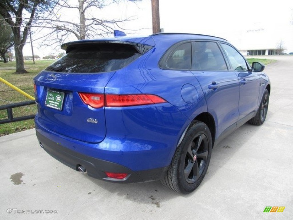 2018 F-PACE 25t AWD Premium - Caesium Blue Metallic / Ebony photo #7