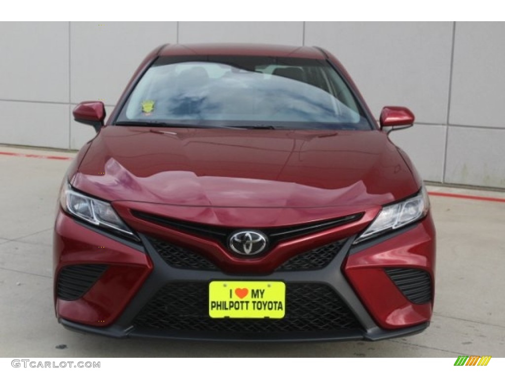 2018 Camry SE - Ruby Flare Pearl / Black photo #2