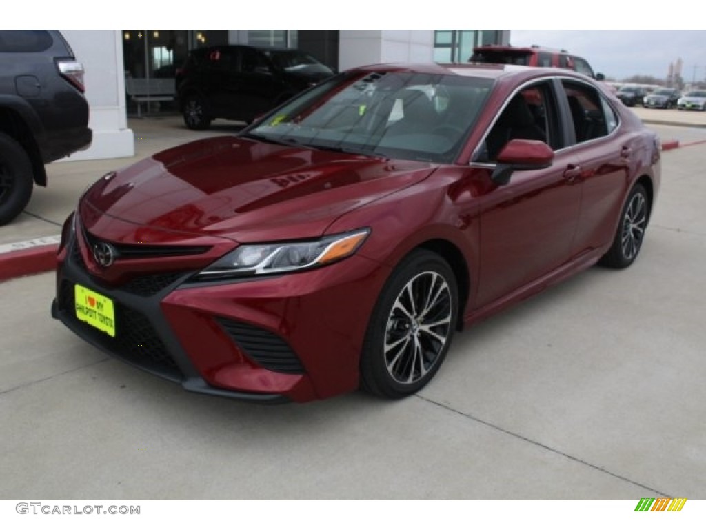 2018 Camry SE - Ruby Flare Pearl / Black photo #3