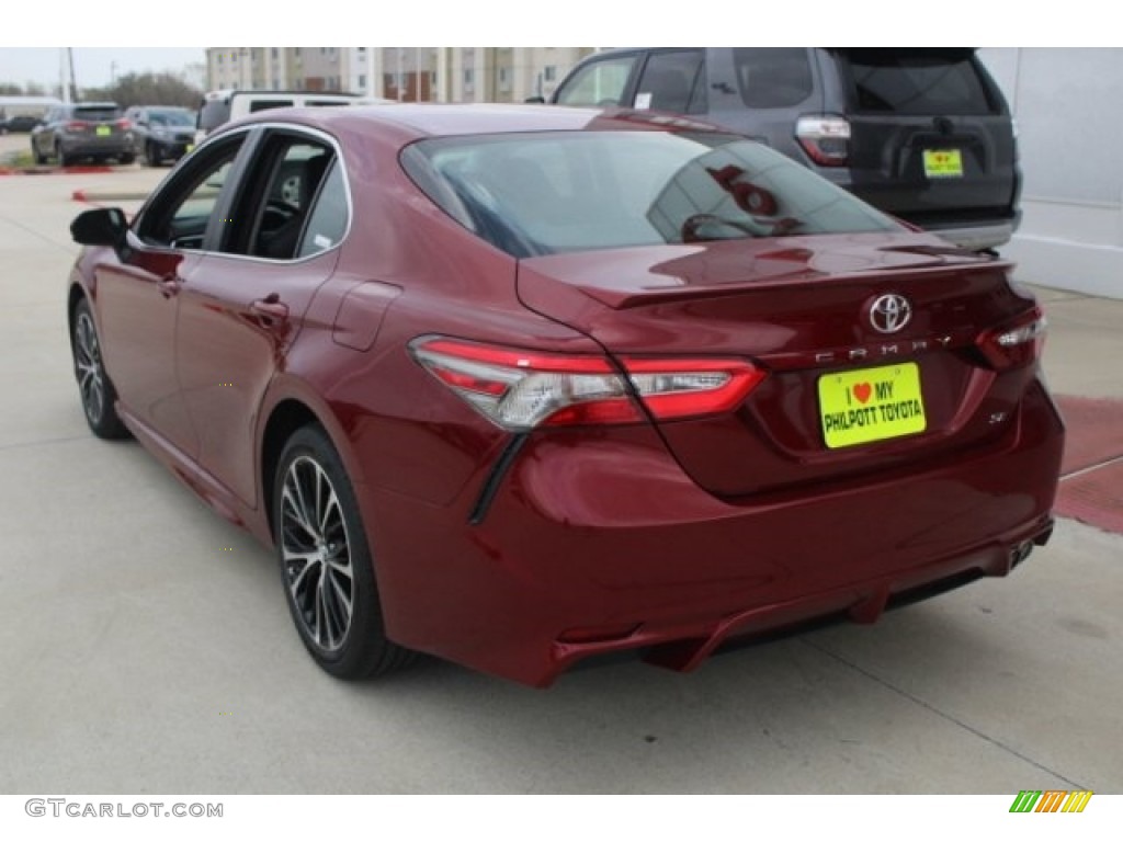 2018 Camry SE - Ruby Flare Pearl / Black photo #6