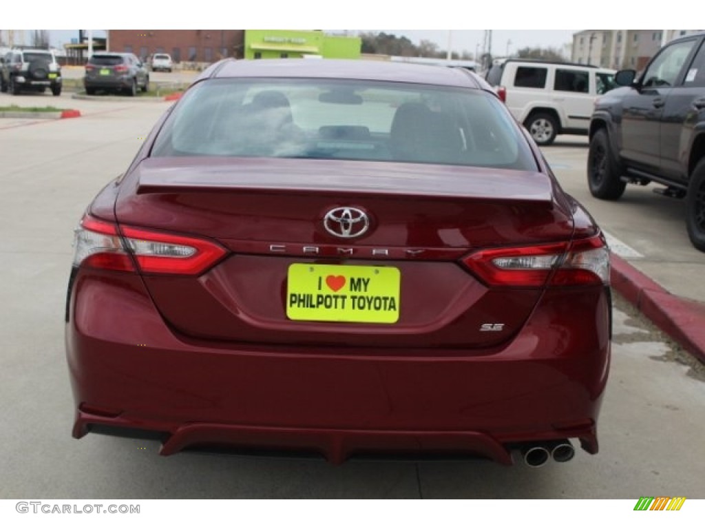 2018 Camry SE - Ruby Flare Pearl / Black photo #7