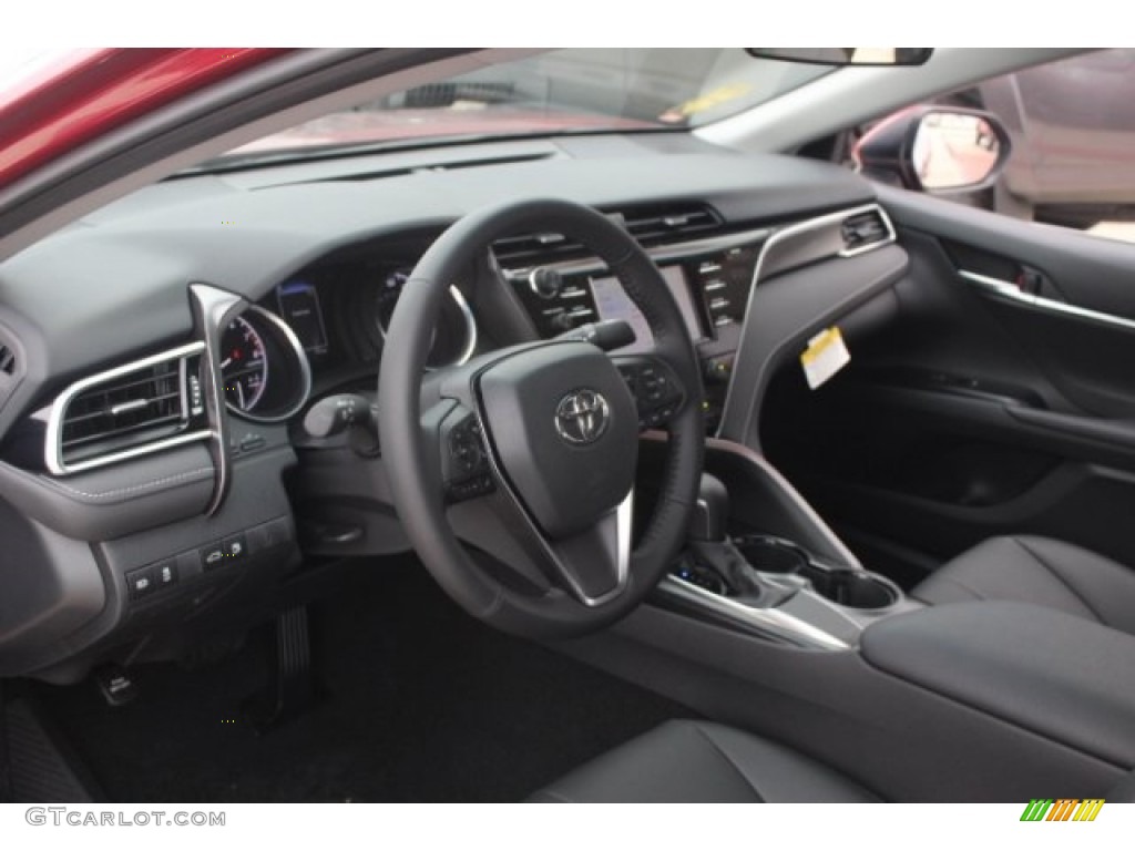 2018 Camry SE - Ruby Flare Pearl / Black photo #12
