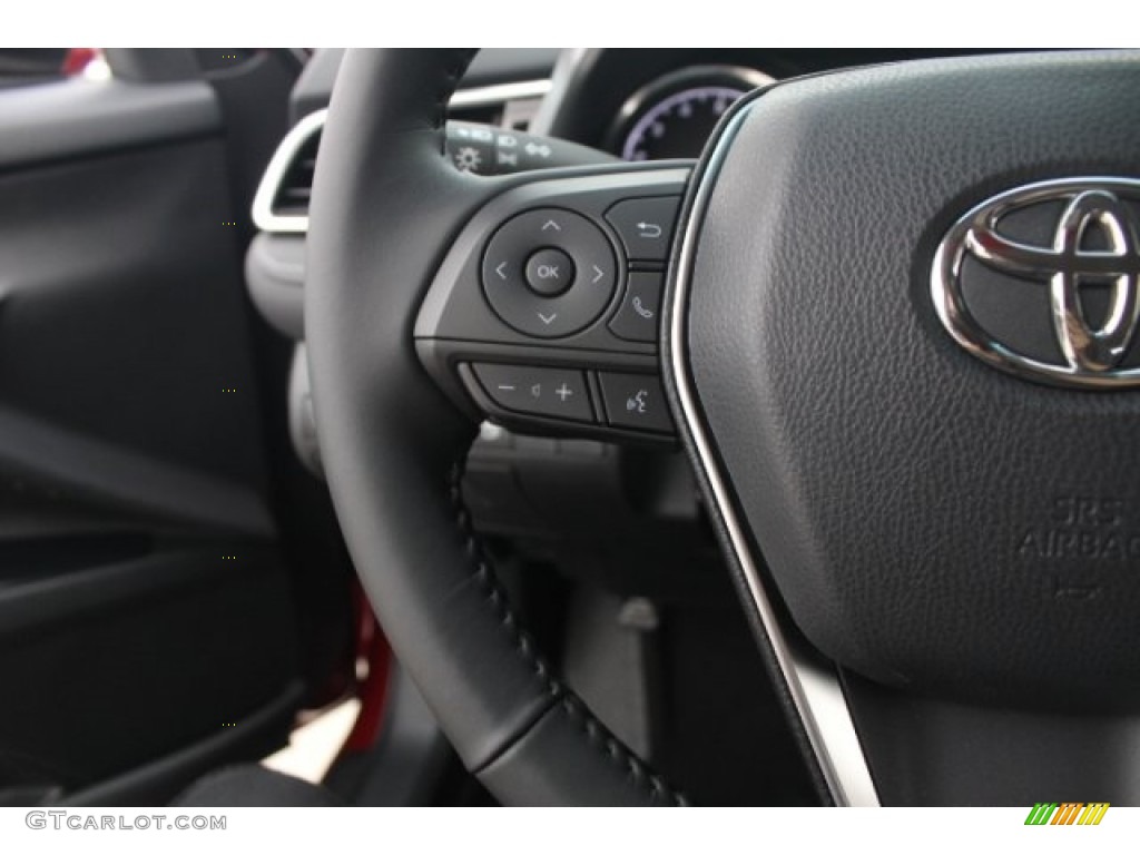 2018 Camry SE - Ruby Flare Pearl / Black photo #17