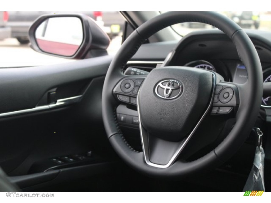 2018 Camry SE - Ruby Flare Pearl / Black photo #24