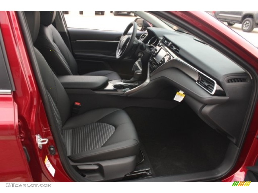 2018 Camry SE - Ruby Flare Pearl / Black photo #30