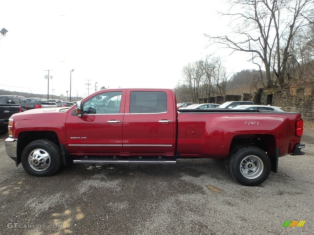 2018 Silverado 3500HD LTZ Crew Cab Dual Rear Wheel 4x4 - Cajun Red Tintcoat / Dark Ash/Jet Black photo #5