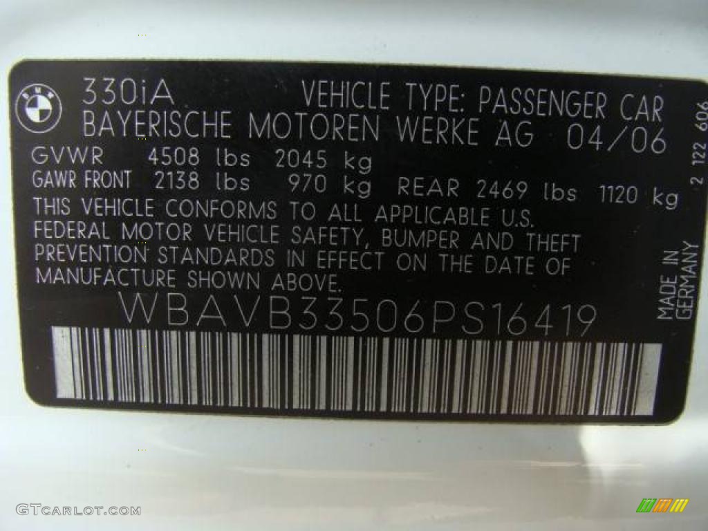 2006 3 Series 330i Sedan - Alpine White / Beige photo #26